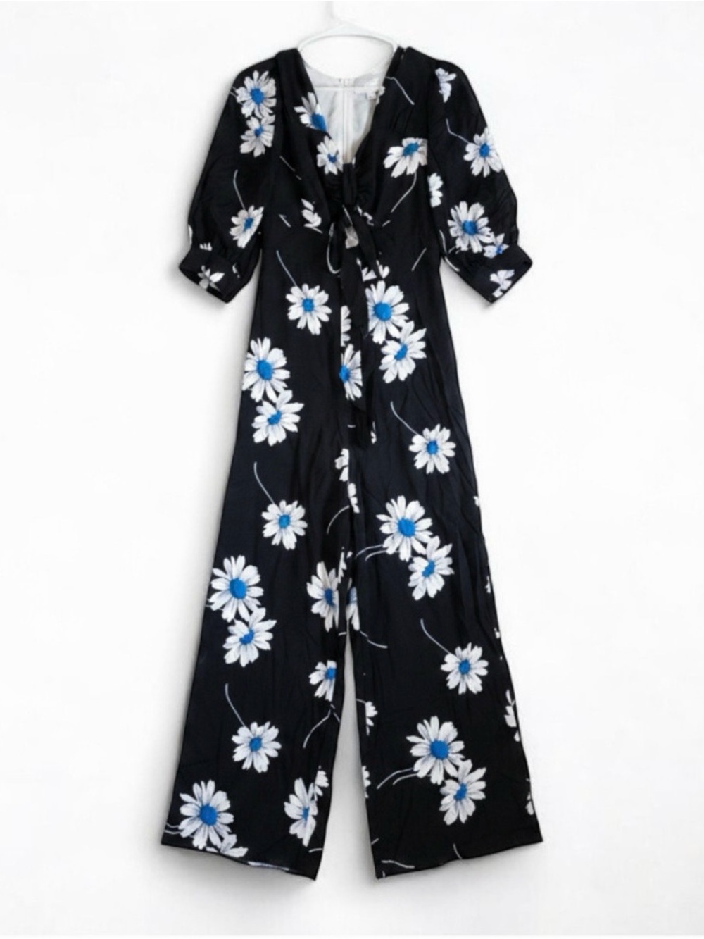 Michael Kors Black Floral Jumpsuit Womens 6 Small